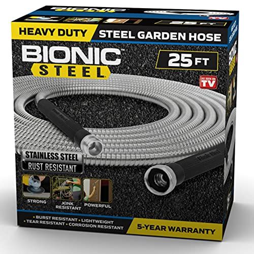 BIONIC STEEL 1581 - 25' Stainless Steel Garden Hose
