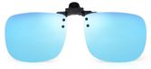 Lunettes de soleil polarisées avec mécanisme clip-on et verres pliables