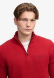 Superdry Coton Pull Demi-Zip Coupe Ajustée Homme Expedition Red M