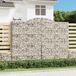 Maison Exclusive - Geknoopte gaasbakken, 7 stuks, 300x50x220/240 cm, verzinkt staal