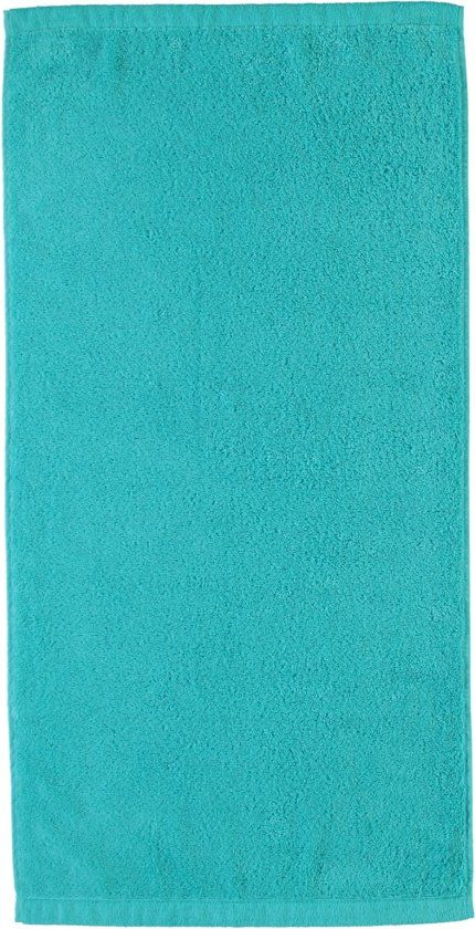 Cawö Lifestyle Uni Handdoek Turquoise 50x100 100% Katoen