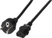 EFB-Elektronik Voedingskabel Schuko/IEC 3m Zwart