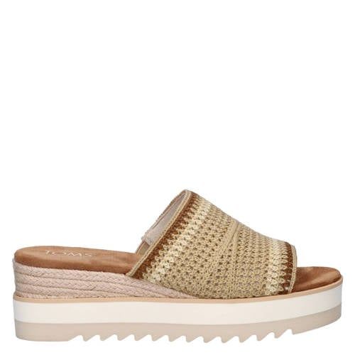 Toms Diana Mule denim muiltjes beige multi