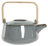 OEM Porseleinen plantpot, bamboe, 21x17x10 cm, 1 liter, grijs