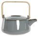 OEM Porseleinen plantpot, bamboe, 21x17x10 cm, 1 liter, grijs