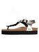 Bayton Tongs 'Badajoz' marron / or / noir