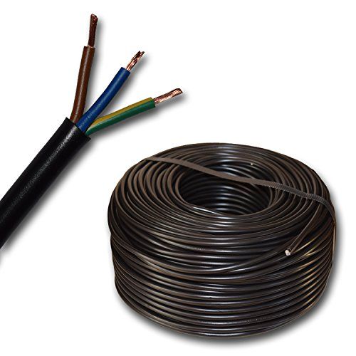EBROM Slangleiding H05VV-F 3G 1 mm² - 3x1,0 mm² - zwart - 10 m