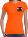 Bellatio Decorations Shoppartners Bv Oranje supporter t-shirt voor heren - Holland brullende leeuw embleem op borst - Nederland supporter - EK/ WK shirt / outfit S
