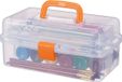 Zenzara boîte de rangement transparente 9 compartiments - Orange