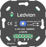 Ledvion - 0-10V LED Dimmer - Compacte Inbouw - Flikkervrij - Wisselschakeling - 230-240V - Universeel