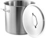 KING Hoff Marmite 25 Litres - Inox - Ø32 cm - Induction - Couvercle Inclus