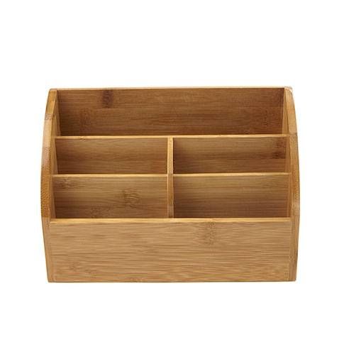 CEP Bamboo Desk Organizer - 5 Compartments