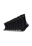 Camano Unisex Crew Online Work Socks 9p, zwart, 47/49 EU