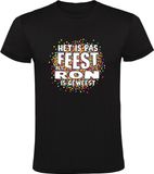 Sol's Het is pas feest als Ron is geweest Heren T-shirt Zwart - Maat M