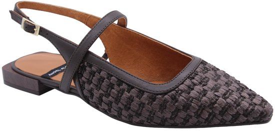 Angel Alarcon Slingback Loafers Zwart Dames Maat 41