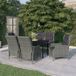 Maison Exclusive - Salon de jardin 7 pièces, gris clair