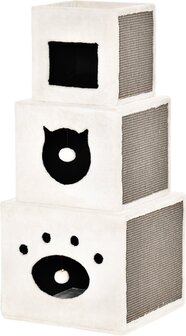 PawHut Kratztonne bestehend aus 3 Würfelboxen D30-469