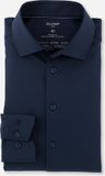 OLYMP Luxor 24/7 modern fit overhemd - marineblauw