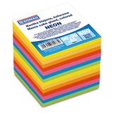 Donau 8315000-99 notitieblok voor briefjes, 90 x 90 x 90 mm, 700 vellen, neon, verschillende kleuren
