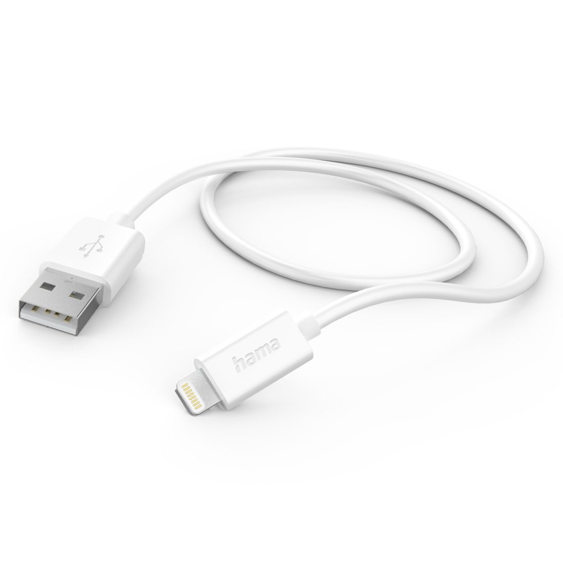 Hama Lightning naar USB-C Kabel - 1m - Wit