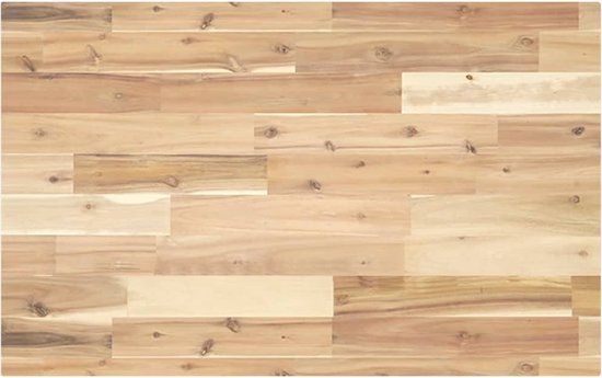 vidaXL Wastafelblad - 140x50x4 cm - Onbehandeld - Massief Acaciahout