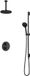 Hotbath Cobber IBS20A Inbouw thermostaat douchekraan met 2-weg omstel, 3-standen handdouche, 15cm plafonddouchearm, glijstang, chroom