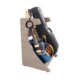Gator Frameworks Elite Series 3 Electric/akoestische gitaarrek, 3-4 instrumenten, grijs (GFW-ELITEGTR3RK-GRY)