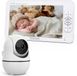 Lovinoo Babyfoon met Camera - Baby Monitor - Op Afstand Bestuurbaar - Babyphone - Temperatuursensor - Uitbreidbaar Tot 4 Camera's - Terugspreekfunctie - Zonder Wifi en App - 7.0 Inch HD Scherm