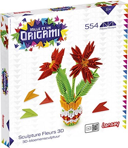 LANSAY Mille et Un Origami – sculptuur bloemen 3D – knutselen – vanaf 8 jaar –