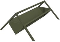 vidaXL Voederbak voor vee Olijfgroen 111 x 76 x 38 cm