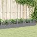 Maison Exclusive - Jardinière avec piquets de terre, gris clair, 363,5 x 43,5 x 43,5 cm, PP