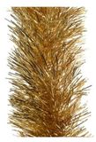 Merkloos / Sans marque Decoris kerstslinger - 4x - goud - 270 x 10 cm - lametta - folie - guirlande - kerstversiering