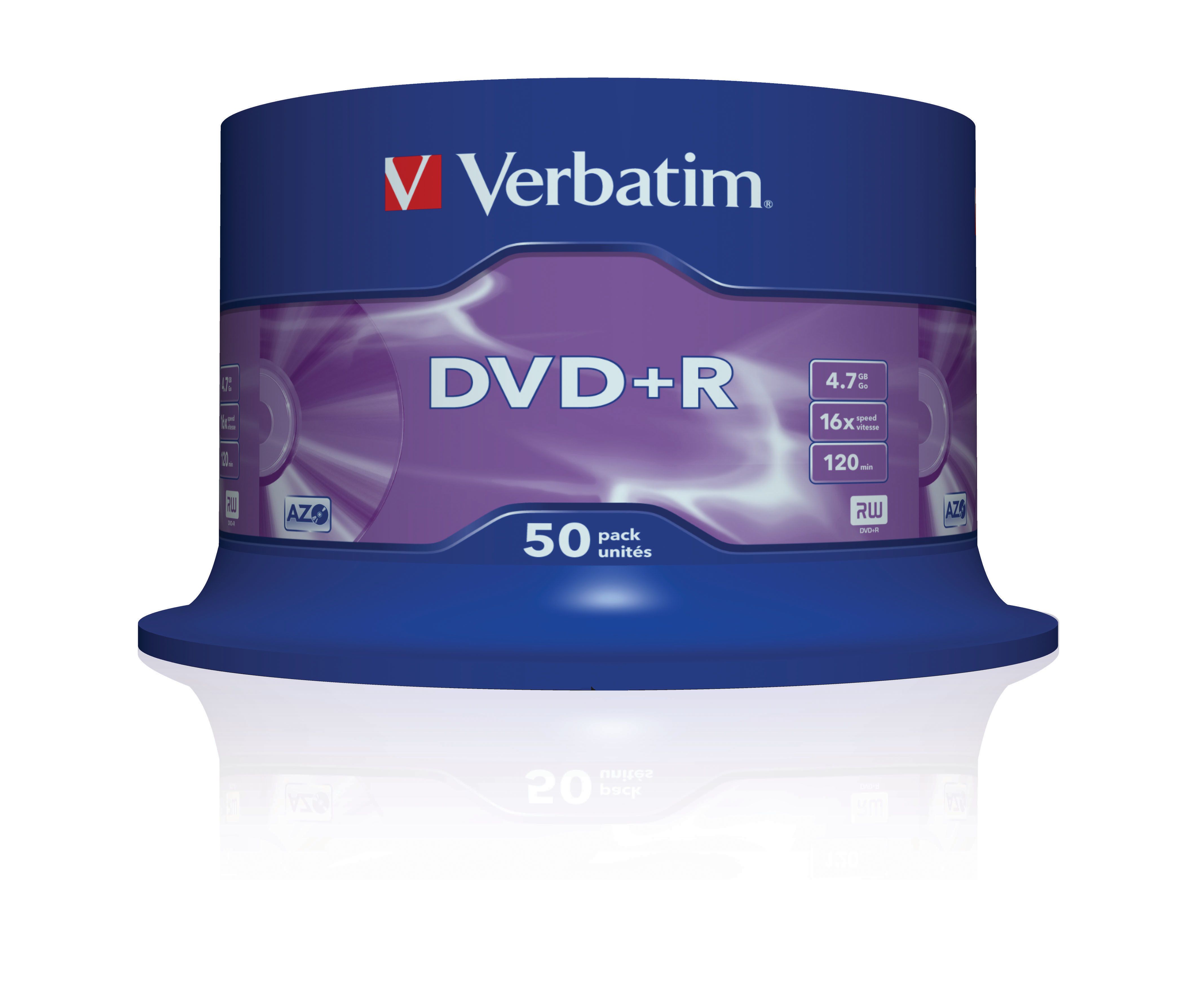 Verbatim DVD onbewerkt Spindel. 50 Stuk