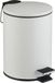 Relaxdays badkamer prullenbak - 3 liter - softclose - binnenemmer - wit