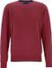 Redmond Heren Trui Katoen - O-hals - Bordeaux Rood - Maat XL