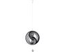 Art Bizniz Windspinner Yin Yang RVS zwart zilver -38 cm rond hoogte met koord 108cm kogel