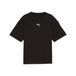 PUMA Essentials Boxy T-shirt voor Dames, Zwart, Maat 6-7Y