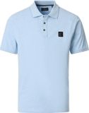 CASAMODA Polo Jersey Tipping Lichtblauw - Maat M - Heren