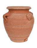 Biscottini Set de 2 pots de fleurs en terre cuite faits à la main 16 x 20 x 16 cm