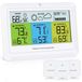Merkloos Icecat Draadloze buitenthermometer - 3 sensoren - Kleurendisplay - Hygrometer en barometer