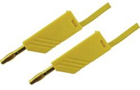 SKS Hirschmann MLN 100/2,5 GE Meetsnoer Banaanstekker 4 mm Banaanstekker 4 mm 1.00 m Geel 1 stuk(s)