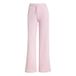 adidas dames Essentials Small Logo Feel Cozy Open Hem Pants, clear pink/white, M