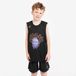 Kipsta Maillot de basketball sans manche enfant - ts500 fast noir