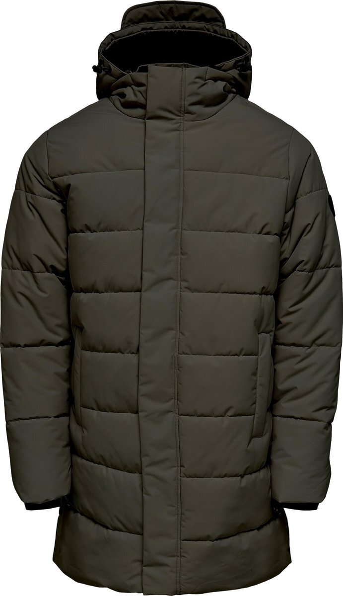 ONLY & SONS ONLY&SONS ONSCARL LONG QUILTED COAT OTW Heren Jas - Maat M