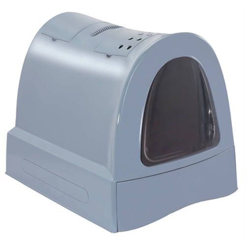Imac Zuma Kattenbak met Schuiflade - Blauw - 56 x 40 x 42,5 cm