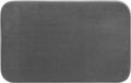 Memorymat 5Five Badkamerkleedje/badmat tapijt - memory foam - donkergrijs - 48 x 80 cm - anti slip mat