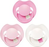 Difrax LOVI Fopspeen Dynamisch - Prime Tutti Frutti - 6 tot 18 Maanden - Roze - 3 Stuks
