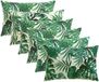 vidaXL Kussensloop 6 stuks Bladpatroon Polyester 50 x 75 cm
