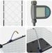vidaXL Plantenbak met Klimrek en Wielen Wit 40 x 40 x 132 cm PP