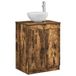 vidaXL Badkamerkast Gerookt eiken 54 x 41 x 70 cm Bewerkt hout